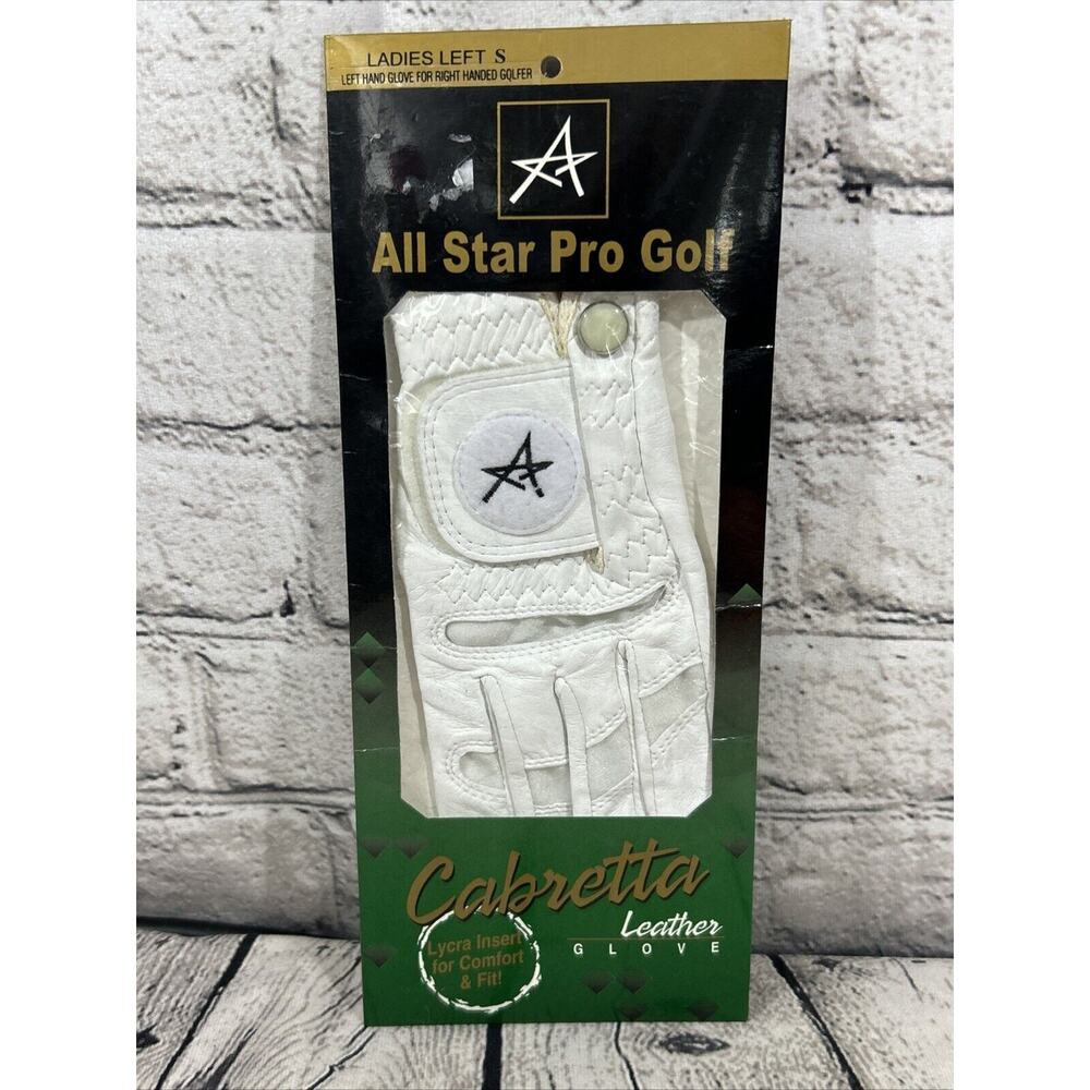 All Star Cabrera Golf Glove Ladies Left Hand Small White